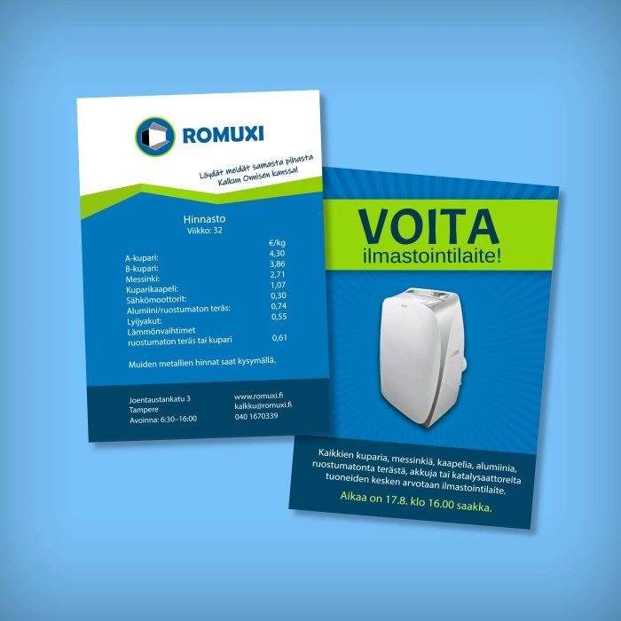 romuxi_flyerin_suunnittelu_graafinen_suunnittelu_tampere_mainostoimisto romuxi_flyerin_suunnittelu_graafinen_suunnittelu_tampere_mainostoimisto